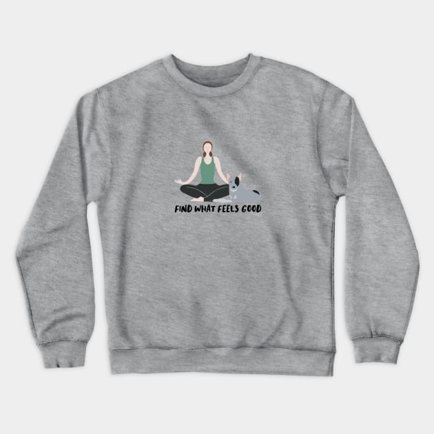 Yogi and her dog Crewneck Sweatshirt by Olly Illustrated